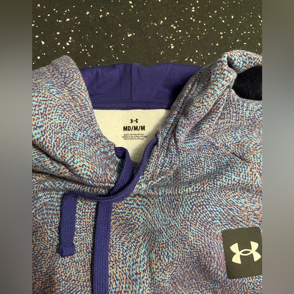 Under Armour Men's Rival Fleece Printed Pullover Hoodie, Medium - Picture 6 of 6